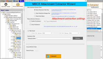 SysInspire MBOX Attachment Extractor screenshot