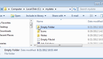 Delete Empty Folders screenshot