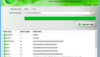 Hash Generator screenshot