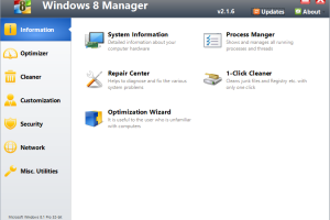 Windows 8 Manager screenshot