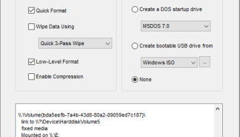 USB Low-Level Format screenshot