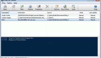 Fling FTP Uploader Software screenshot