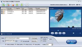 Free Video to HTML5 Converter screenshot