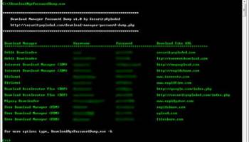 Download Manager Password Dump screenshot