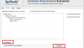 Outlook Attachment Extractor screenshot