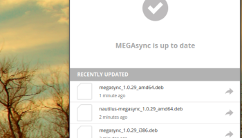 MEGAsync screenshot