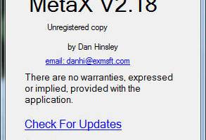 MetaX screenshot