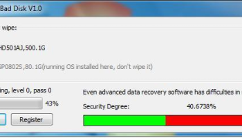 Wipe Bad Disk screenshot