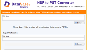 Datavare NSF to PST Converter screenshot