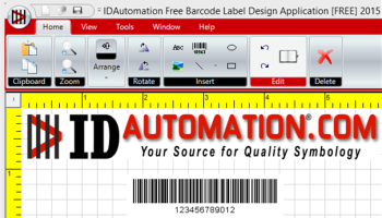 Free Barcode Label Design Software screenshot