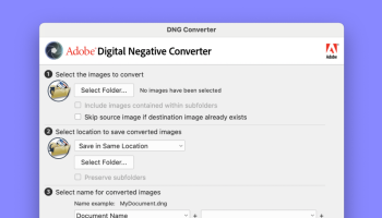 Adobe DNG Converter screenshot