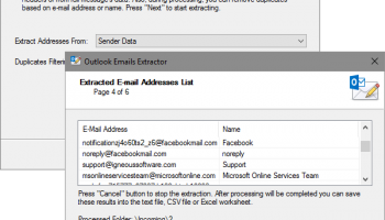 Emails Extractor for Outlook screenshot