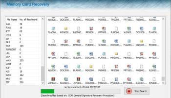 SDHC Card Recovery screenshot