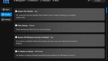 ITT (Install Tweaks Tool) screenshot