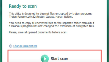 Kaspersky RectorDecryptor screenshot