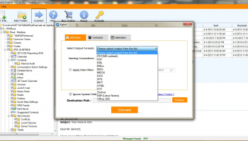 Outlook OST Email Converter Software screenshot