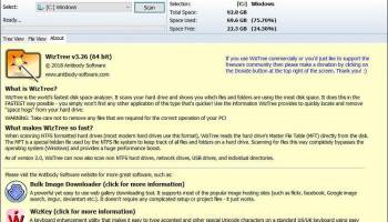 Portable WizTree screenshot