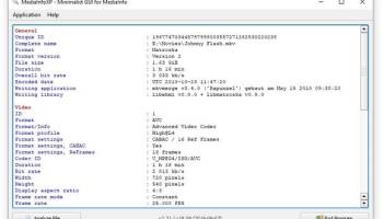 MediaInfoXP screenshot
