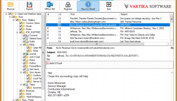 Vartika Zimbra to PST Converter screenshot