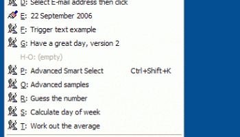 KeyText screenshot