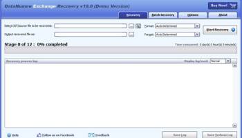 DataNumen Exchange Recovery screenshot