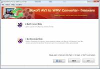 Boxoft AVI to WMV Converter (freeware) screenshot