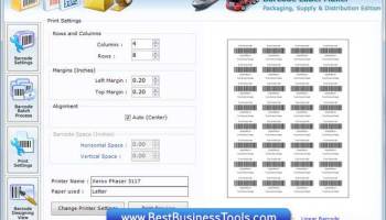 Supply Distribution Barcode Generator screenshot