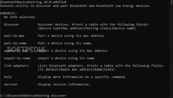 BluetoothDevicePairing screenshot