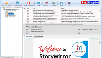 SysInspire Windows Live Mail Converter screenshot