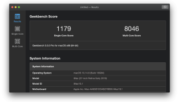 Geekbench for Windows screenshot