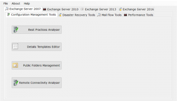 Exchange Toolkit Panel screenshot