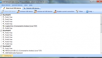 USB Network Gate screenshot