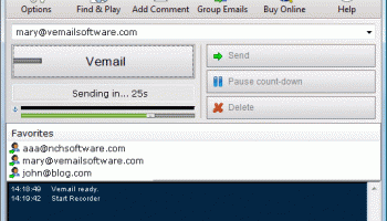 Vemail Voice Email Software Professional screenshot