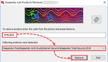 Kaspersky Products Remover (kavremover) screenshot