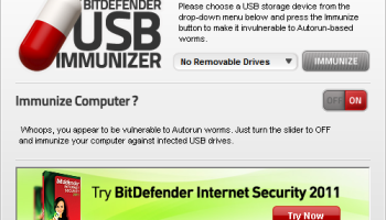 BitDefender USB Immunizer screenshot