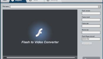 ThunderSoft Flash to Video Converter screenshot