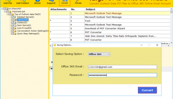 PST to Office 365 Migration Tool screenshot