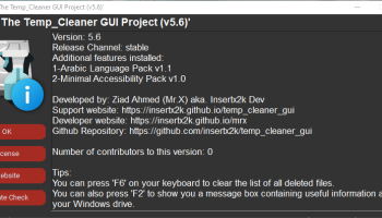 Temp_Cleaner GUI screenshot