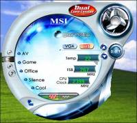 MSI Dual Core Center screenshot