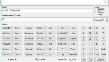 Desktop calculator - DesktopCalc screenshot