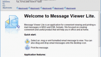 MessageViewer Lite email viewer screenshot