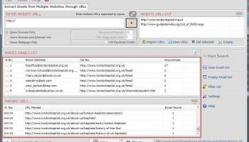 Website Email Extractor screenshot