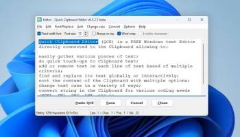 Quick Clipboard Editor screenshot
