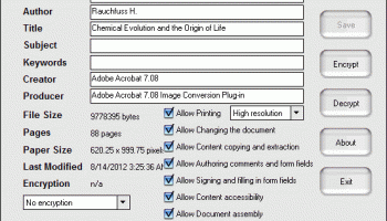 GetPDF Encryptor Decryptor screenshot