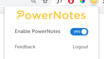 PowerNotes for Chrome screenshot