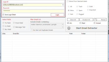 Hotmail Email Address Extractor screenshot