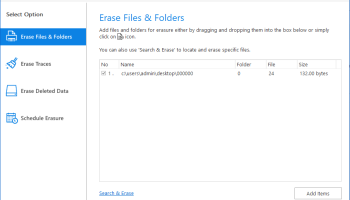 Stellar File Eraser screenshot