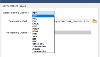 Convert MSG to PST screenshot