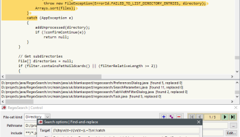 RegexSearch screenshot