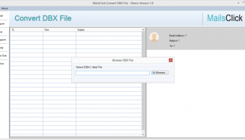 MailsClick Convert DBX File screenshot